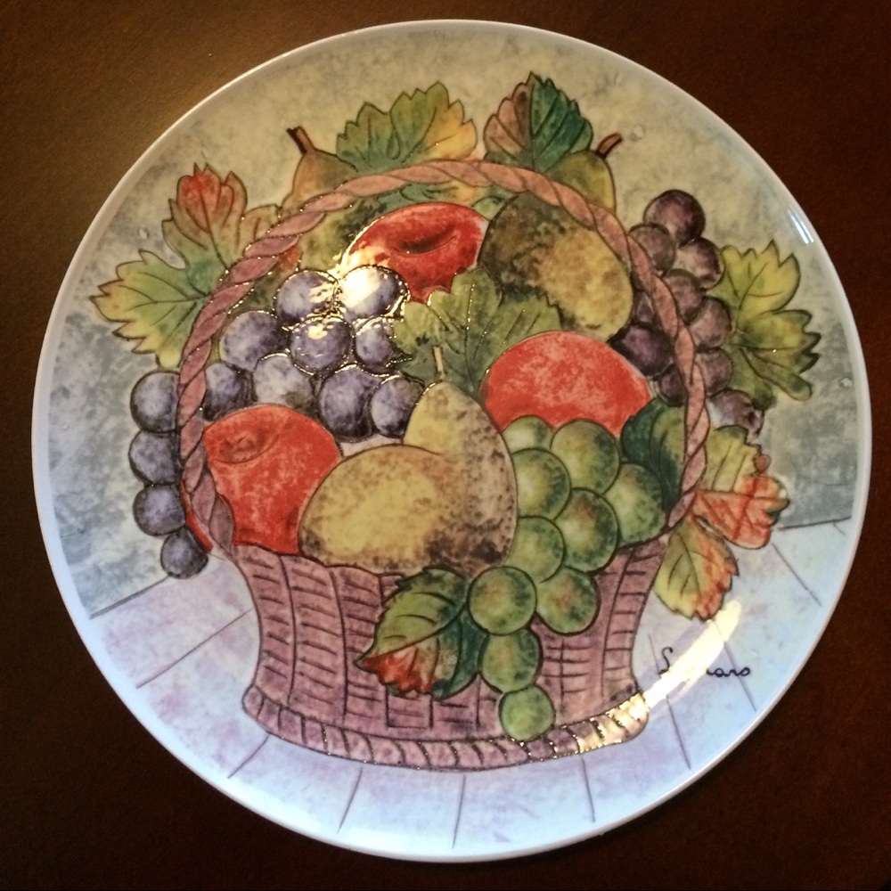 Fruit Motif Decorative Plate